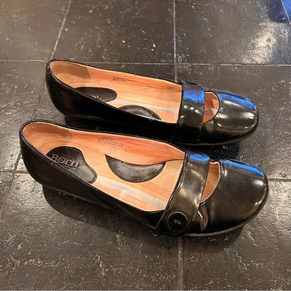 Born Patent Leather Mary Jane Ballet Flats 8.5M - Picture 3 of 6
